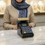خرید و قیمت دستگاه باشگاه مشتریان مشکی با پایه